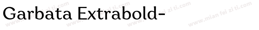 Garbata Extrabold字体转换